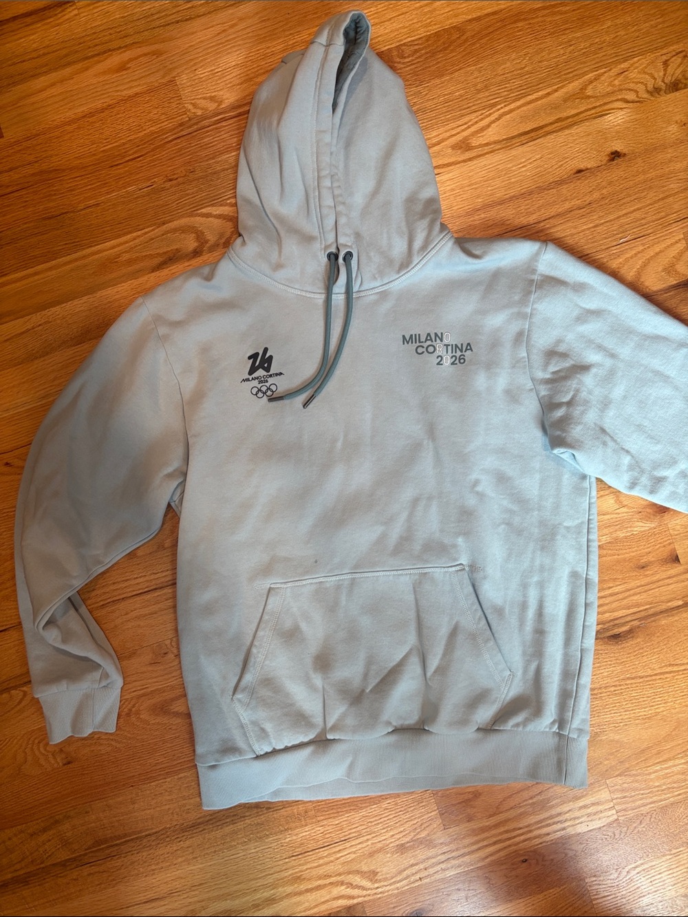 MILANO CORTINA 2026 Blue Gray Graphic Hoodie